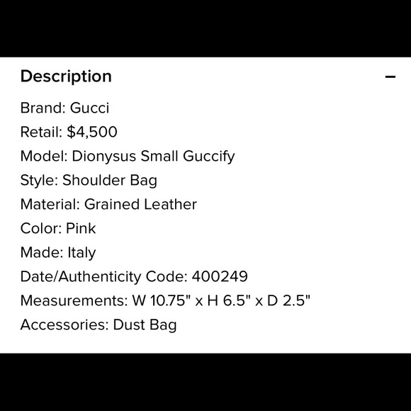 *SOLD*NWT Dionysus Guccify Bag - Picture 2 of 3